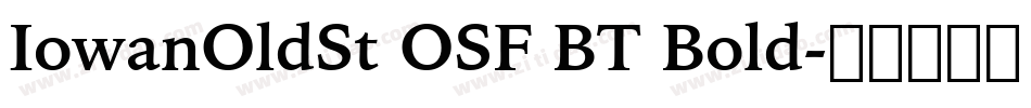 IowanOldSt OSF BT Bold字体转换